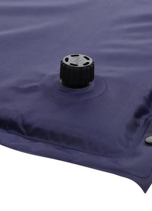 Коврик самонадувающийся с подушкой 185 см ty-0559 темно-синий4 фото