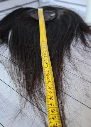 Накладка челка шторка топпер 100% натуральный волос