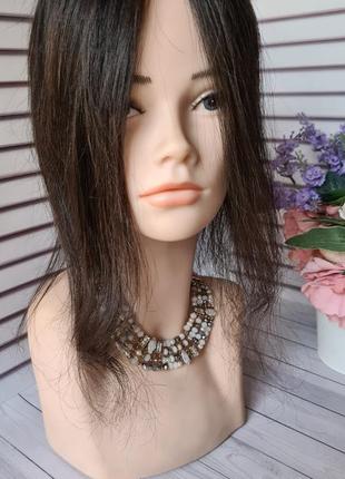 Накладка челка шторка топпер 100% натуральный волос