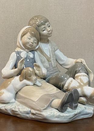 Фарфоровая статуэтка lladro «дружба».7 фото