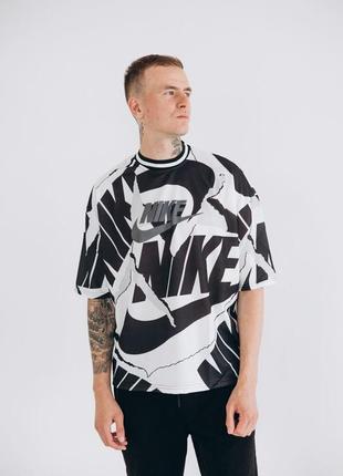 Преміум чоловіча футболка  в стилі найк nike принтована стильна