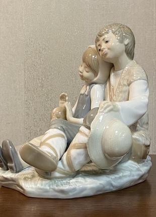 Фарфоровая статуэтка lladro «дружба».2 фото