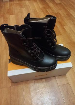 Продам нові шкіряні черевики timberland White (6.5) оригiнал