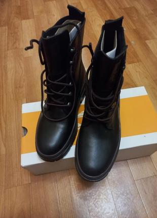 Продам нові шкіряні черевики timberland (6.5) оригiнал2 фото