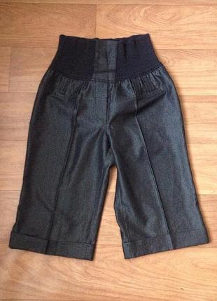 Бриджи, капри, шорты с утяжкой темно-серые