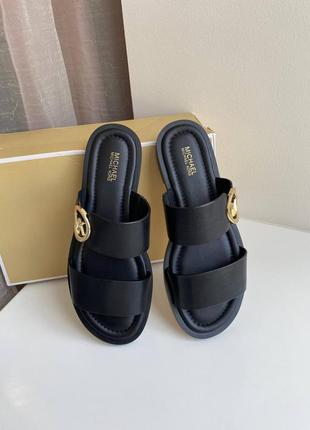 Michael kors шльопанці summer sandal 40s2sufa1l чорні майкл корс2 фото