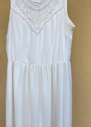 Сукня sinsay в клітинку та біла літня сукня4 фото