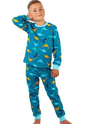 Теплая пижама с динозаврами, теплая пижама с динозаврами, утепленная пижама с начесом, хлопковая пижама на флисе,2 фото