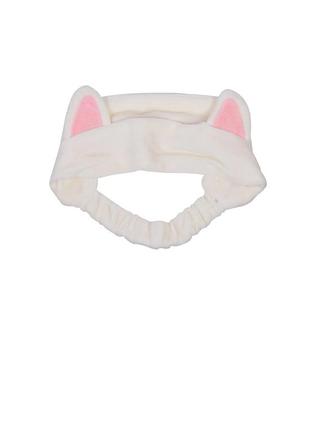 Пов'язка для волосся з вушками may face косметична для косметичних процедур