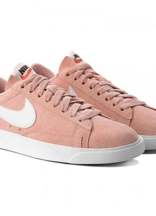 Стильные замшевые женские кроссовки nike blazer low, оригинал1 фото