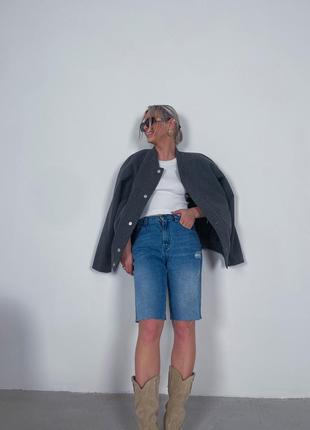 Шорты джинсовые велосипедки sale