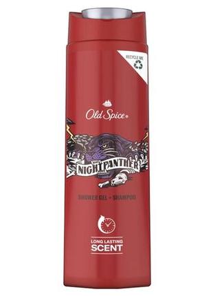 Гель для душу + шампунь old spice night panther 2 в 1 400 мл2 фото