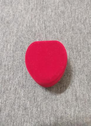 Футляр "сердце" для ювелирных украшений бархатный коробочка шкатулка подарочная