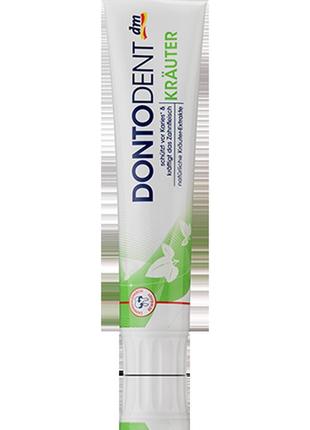 Зубная паста dontodent zahncreme krauter ,травы  125 мл