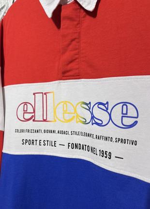Лонгслив ellesse, оригинал, удобная, регбойка, крупный логотип, скейтерская5 фото