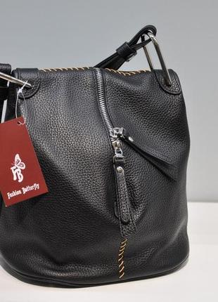 Модна шкіряна жіноча сумка 0165-885