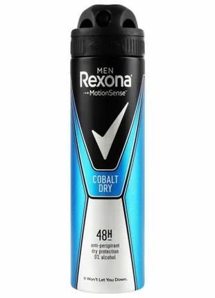 Антиперспірант rexona men cobalt для чоловіків аерозольний 150 мл1 фото