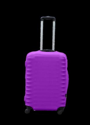 Чехол для чемодана coverbag из дайвинга m (сирень)