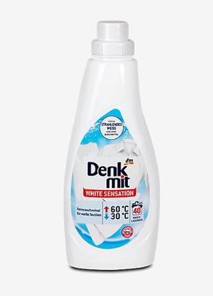 Гель концентрат для прання білої білизни denk mit white sensation 1l (40-стирок)