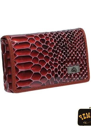 Визитница кожаная fashion 2678 rosso красный tony perotti