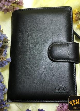 Портмоне кожаное new rainbow 1654 nero чёрный tony perotti