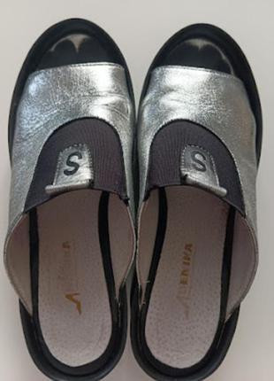 Женские шлепанцы на платформе, размер 38-39 ,натуральная кожа турция