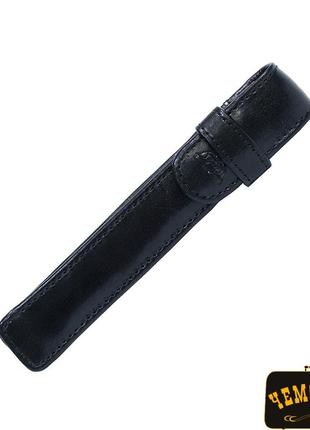 Футляр для ручки кожаный italico 2572 nero черный tony perotti