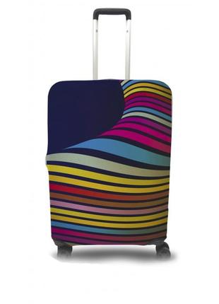 Чехол для чемодана coverbag волны l принт 0402