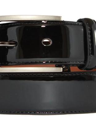 Ремень брючный кожаный с классической пряжкой 110-130 см 3546