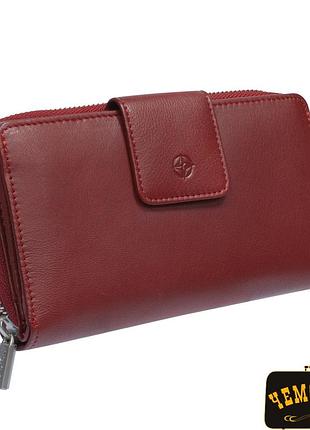 Портмоне шкіряне cortina 5084 rosso червоний tony perotti
