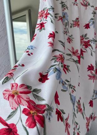 Легкое вискозное платье в цветочный принт h&amp;m m-l 46-487 фото