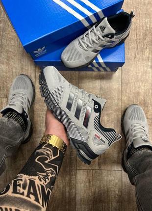 Чоловічі кросівки adidas marathon tr 26 light gray navy/мужские кроссовки