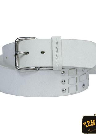 Ремень tony perottiкожаный 4028 bianco белый