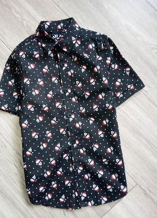 Рок-н-ролльная новогодняя рубашка