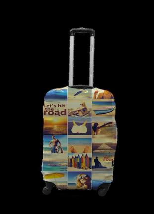 Чохол на валізу з малюнком coverbag дайвінг розмір l 04321 фото