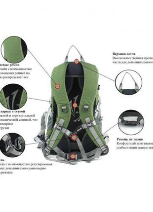 Рюкзак велосипедный wallaby m9727 (20 литров) зелёный