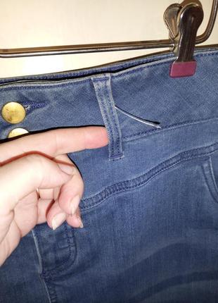 Супер-стрейч,джинсовая юбка с карманами и разрезом,большого размера,sustainable4 фото
