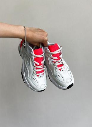 Жіночі кросівки nike m2k tekno white black red4 фото