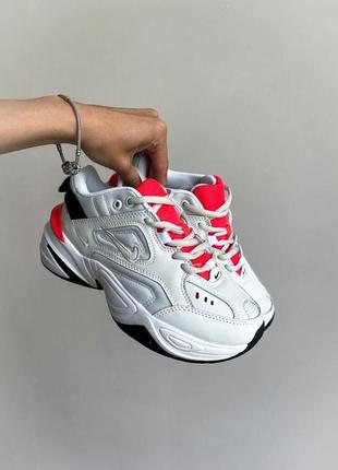 Женские кроссовки  nike m2k tekno white black red