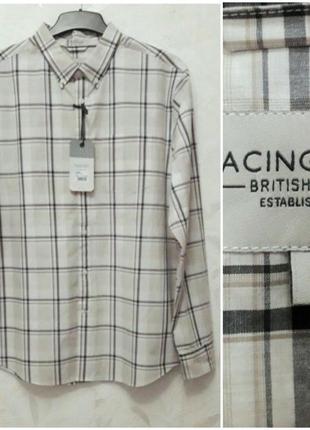 Тонкая котоновая рубашка ,48-50-52, хлопок, debenhams