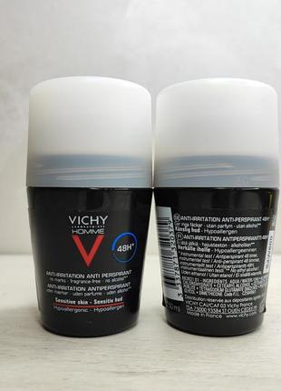 Vichy homme кульковий дезодорант vichy deo anti-transpirant 48h