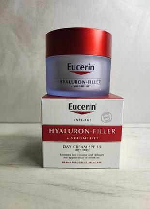 Крем денний для сухої шкіри eucerin volume filler day dry skin