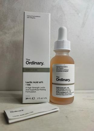 The ordinary - lactic acid 10% + ha - пилинг с 10% молочной и гиалуроновой кислотой