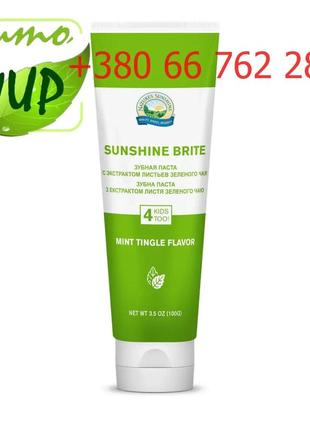 Зубна паста саншайн брайт (sunshine brite toothpaste) без фтору