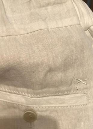 Новые свободные белые льняные брюки , р. 38-402 фото
