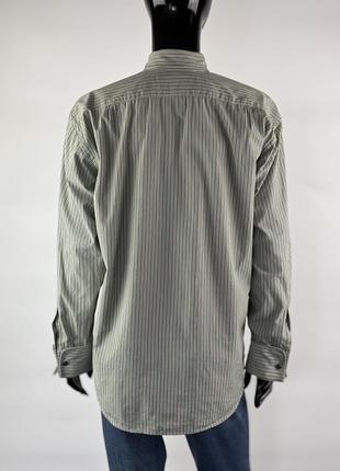 Итальянская рубашка в полоску под запонки2 фото