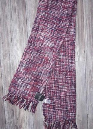 Мягкий зимний шарф с бахромой one size3 фото