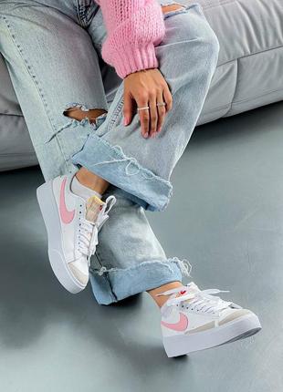 👟 кеди nike blazer low platform  / наложка bs👟6 фото