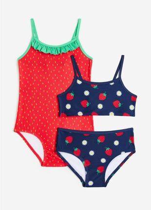 Яркий купальник сдельный раздельный hm хм