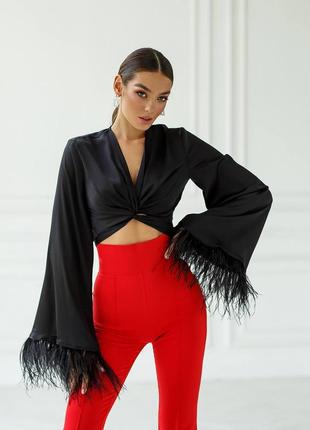 Неймовірна ефектна блуза7 фото